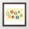 Christmas Baubles Framed Art Print by Cassia Beck - Conservation Walnut - X-Small-12x12