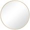 Brushed Gold Circle Mirror  34"