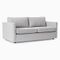 Harris Sleeper Sofa, Poly , Performance Twill, Dove, Concealed Supports