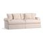 Sullivan Roll Arm Slipcovered Deep Seat Grand Sofa 95", Down Blend Wrapped Cushions, Park Weave Ash