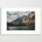 Rocky Mountains Framed Art Print by Hannah Kemp - Vector White - LARGE (Gallery)-26x38
