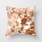 Elian - Rust, Orange, Paint, Abstract, Boho, Painting, Clay, Terracotta Couch Throw Pillow by Charlottewinter - Cover (20" x 20") with pillow insert - Indoor Pillow