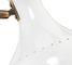 Parsons Task Lamp, White Lacquer and Antique Brass