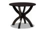 Quinlan Modern and Contemporary Sand Fabric Upholstered and Dark Brown Finished Wood 5-Piece Dining Set