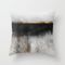 Soot And Gold Couch Throw Pillow by Elisabeth Fredriksson - Cover (18" x 18") with pillow insert - Outdoor Pillow