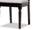 Anise Modern and Contemporary Grey Fabric Upholstered and Dark Brown Finished Wood 5-Piece Dining Set