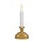 Xodus Innovations 8.5 in. Dual LED Color Standard Battery Operated Candle with Antique Brass Base