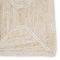 Sisal Bow Natural Trellis Square Area Rug, Ivory & Beige, 8' x 8'