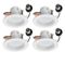 ETi 4 in. Selectable CCT Integrated LED Recessed Light Trim 625 Lumens 3000K 4000K 5000K Dimmable (4-Pack)