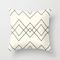 Nudo In Cream Couch Throw Pillow by Becky Bailey - Cover (20" x 20") with pillow insert - Outdoor Pillow