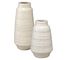 Quentin White Ceramic Vessels, Set Of 2