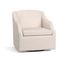 SoMa Emma Upholstered Swivel Armchair, Polyester Wrapped Cushions, Performance Boucle Oatmeal