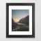 Huascaran, Peru Framed Art Print by Luke Gram - Vector Black - X-Small-10x12