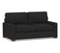 Turner Square Arm Upholstered Deluxe Sleeper Sofa with Nailheads, Polyester Wrapped Cushions, Textured Basketweave Black